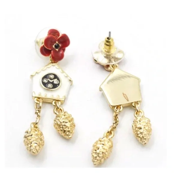 Kate Spade • Ooh La La Cuckoo Clock Earrings